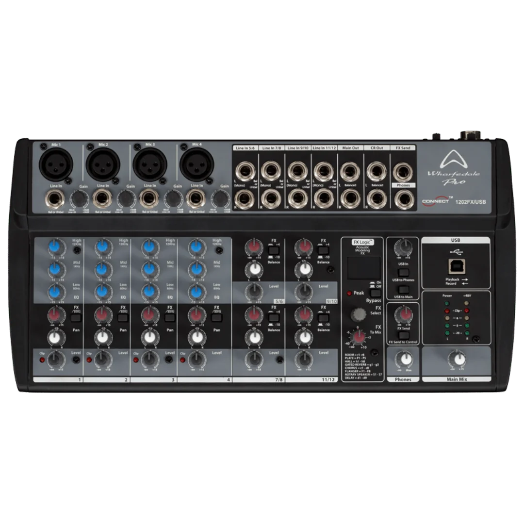 میکسر وارفیدل Wharfedale Connect 1202FX/USB مشکی