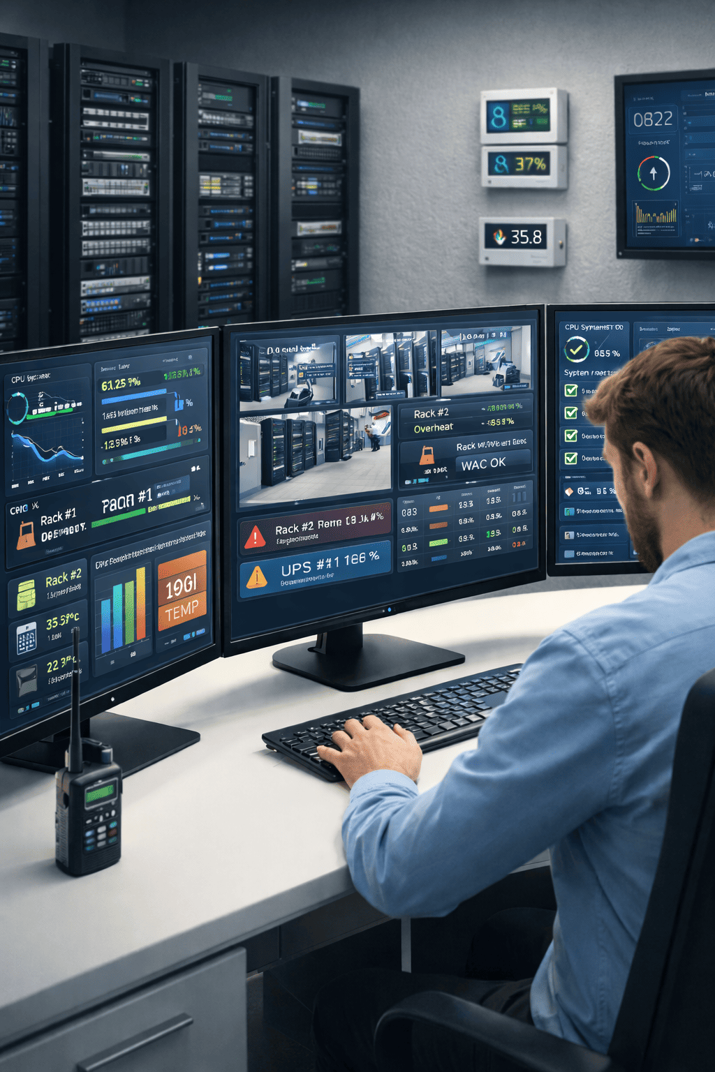 رک و تجهیزات داخل رک